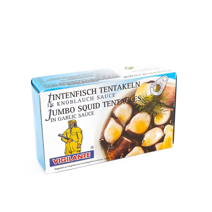 Tentacule de calamar in sos picant de usturoi Vigilante 115g