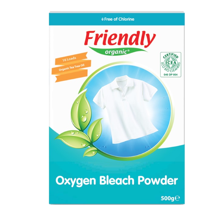 Кислородна белина, Friendly Organic, 16 изпирания, 500 гр