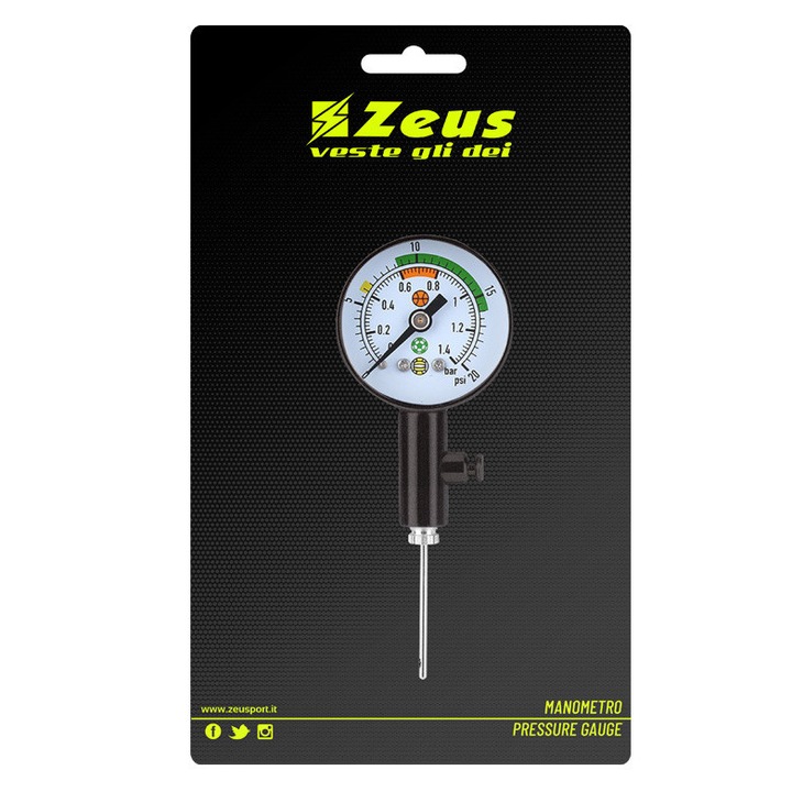 Manometru Zeus, Fekete, uni