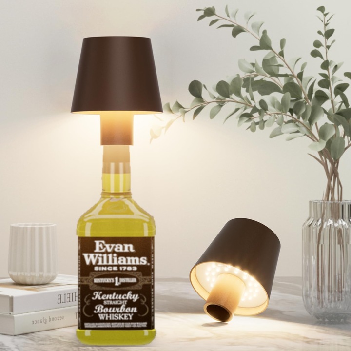 Lampa pentru sticla, reglabila, multicolor, set cu cablu USB Type-C, 13cm