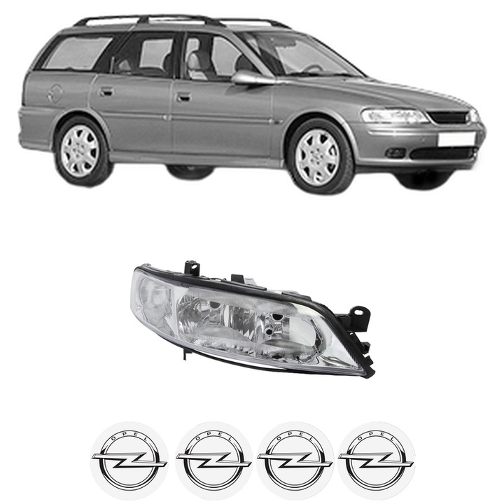 Far Dreapta Fata OPEL VECTRA B Estate (J96) din 1996-2003, Auto, DEPO, 4x Stickere auto cu OPEL