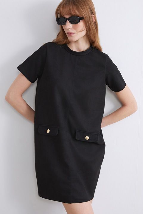 LC WAIKIKI, Rochie mini lejera, Negru