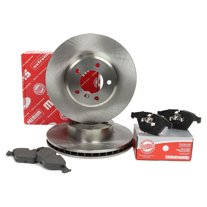 Master-Sport féktárcsa és fékbetét szett BMW 5 (E60, E61), 6 (E63, E64) típusokhoz, szellőztetett, 324x77mm