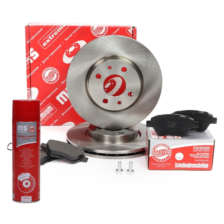 Master-Sport féktárcsa és fékbetét szett, szellőztetett, 257x40, többszínű