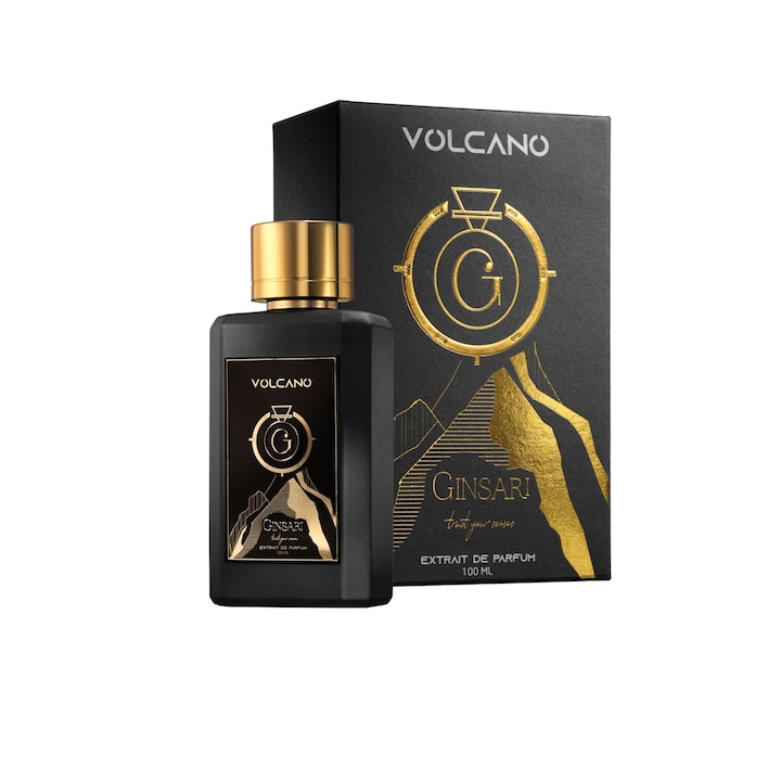Extract parfum unisex, Ginsari VOLCANO, Citric/ Fructat, 100 ml, Produs Romanesc