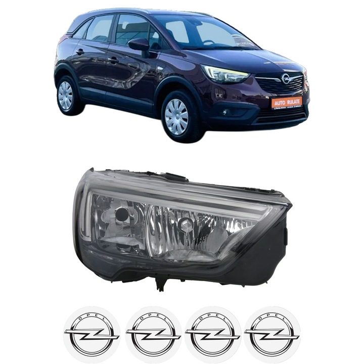 Far Dreapta Fata OPEL CROSSLAND X Van din 2018-2019, Auto, DEPO, 4x Stickere auto cu OPEL