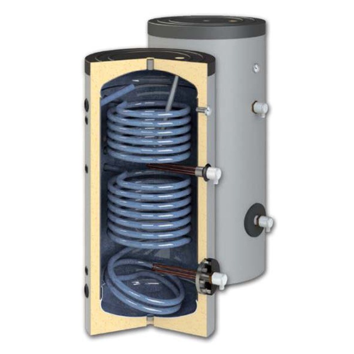 Boiler de incalzire a apei sanitare 2 serpentine Sannover 500 L