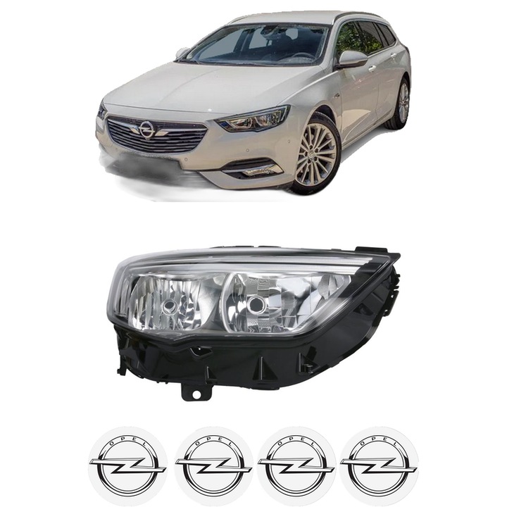 Far Dreapta Fata OPEL INSIGNIA B Country Tourer (Z18) din 2017-2018, Auto, DEPO, 4x Stickere auto cu OPEL