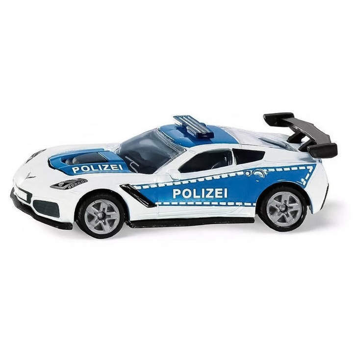 Set de construcție Siku, Chevrolet Corvette ZR1, 1 piesă, alb-albastru, 6 ani