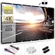 Ecran Proiector Elindor® Portabil, 120 Inch, Panza Proiectie 4K, Pliabil, Montaj Rapid Interior si Exterior, pe Perete, Ideal pentru Videoproiector, Cinema Acasa, Prezentari si Evenimente, Negru