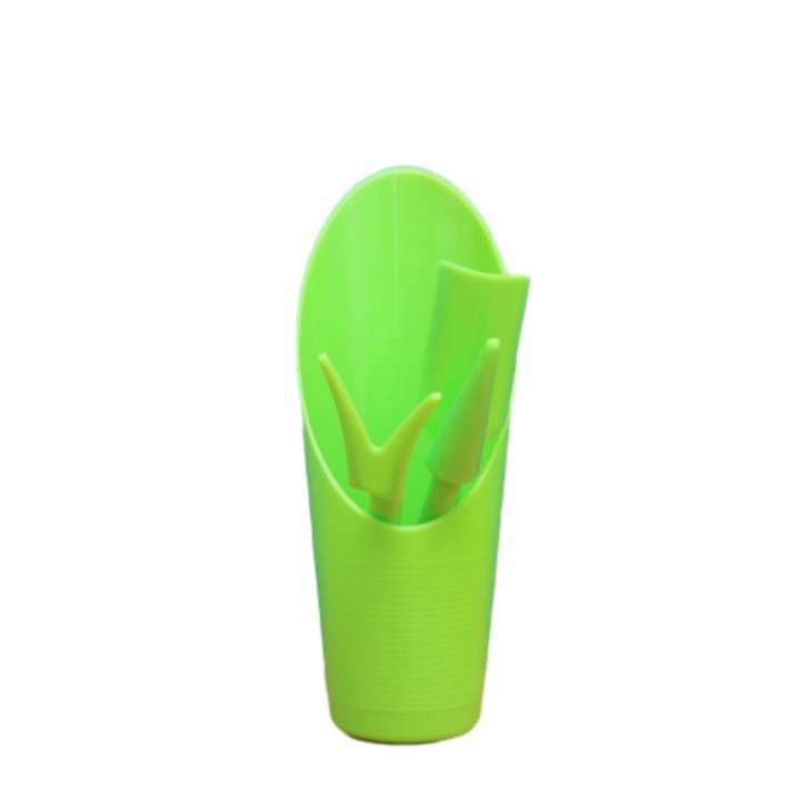 Set de 4 mini unelte de plantare din plastic (culori multiple)