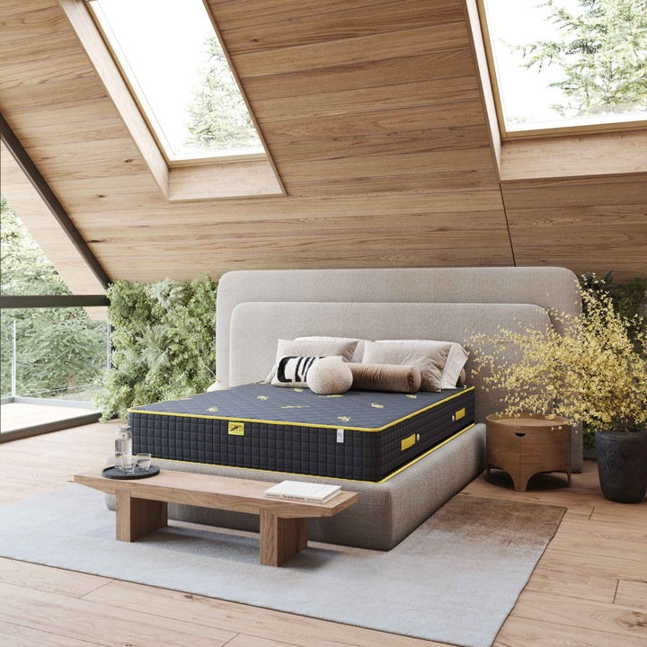 Saltea Ortopedica Salamander Memory Foam Geladi 190x100 cm, Spuma cu memorie, Fermitate medie