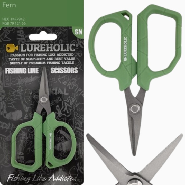 Foarfeca din otel inoxidabil pentru fir de pescuit, 11.5cm, taiere eficienta, maner ergonomic