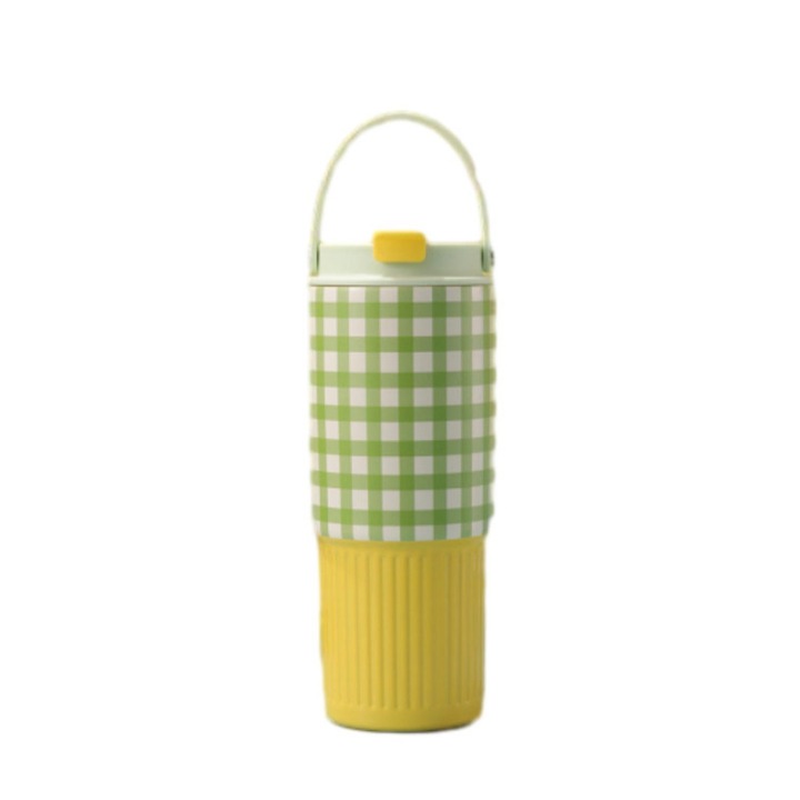 Pahar izolat din otel inoxidabil 304, 30 oz - Capacitate mare, portabil cu pai pentru utilizare in masina
