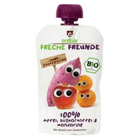 Piure Erdbar mere, cartofi dulci si mandarine bio, 100g