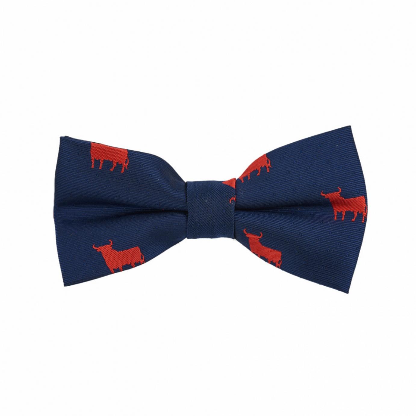 Papion copii, Onore, microfibra, bleumarin, imprimeu tauri rosii