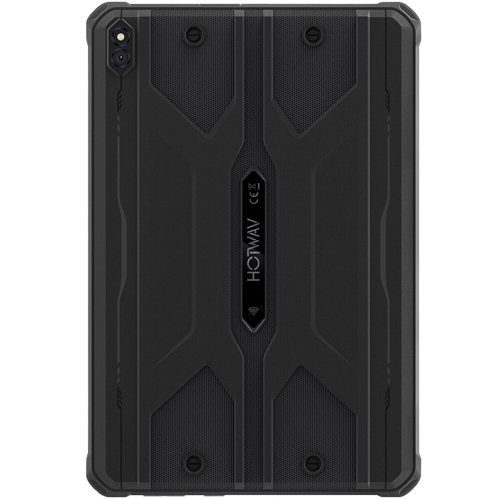 Tableta rugged Hotwav R8, 4G, Dual SIM, Procesor Octa-Core, Ecran IPS 10.1-inch, 12GB RAM, 128GB, Camera 13MP + 5MP Fata, Wi-Fi, Bluetooth, GPS, 10800mAh, IP68 / IP69K, Android 14, Black