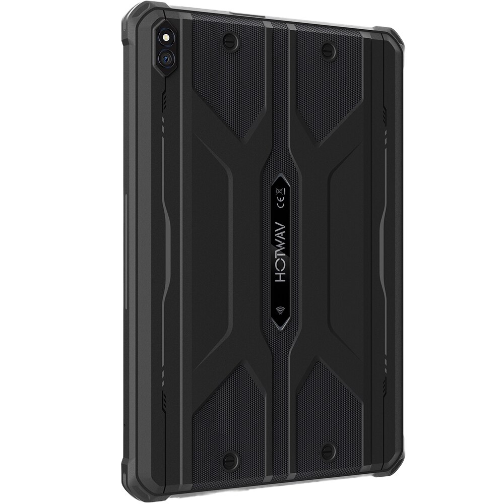 Tableta rugged Hotwav R8, 4G, Dual SIM, Procesor Octa-Core, Ecran IPS 10.1-inch, 12GB RAM, 128GB, Camera 13MP + 5MP Fata, Wi-Fi, Bluetooth, GPS, 10800mAh, IP68 / IP69K, Android 14, Black