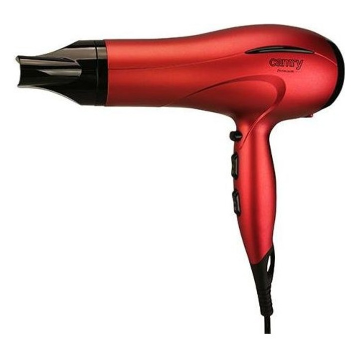 Сешоар Camry CR 2253, 2600 W, 3 степени на температура, 2 скорости, студен въздух, червен