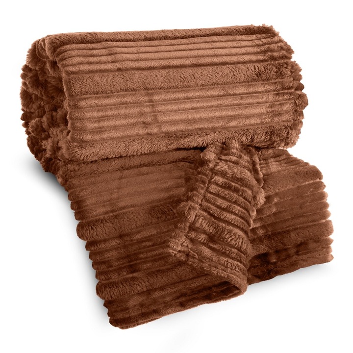 Patura NINA 220 x 200 portocaliu inchis Eurofirany