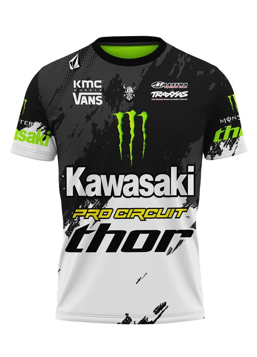 Férfi póló GasGas 117.35, rövid ujjú, többszínű