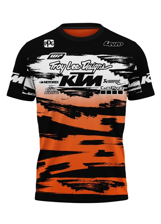 Férfi póló KTM 117.39, rövid ujjú, többszínű