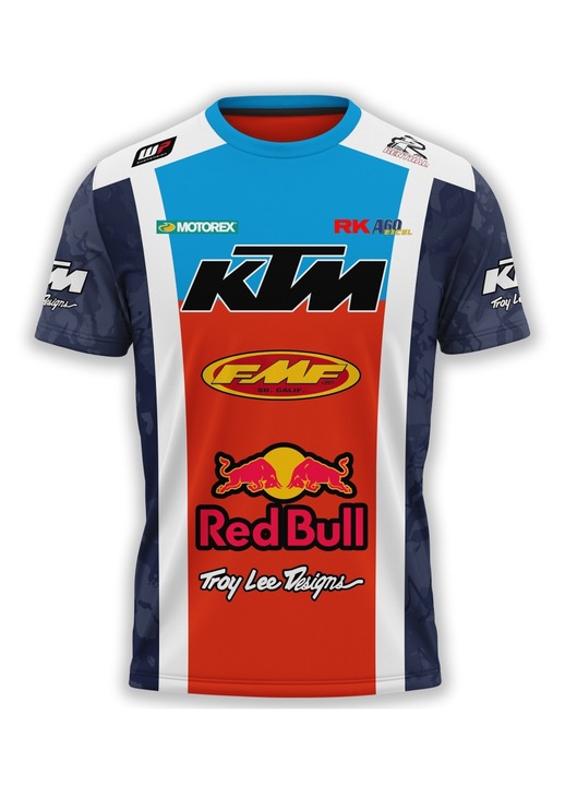 KTM férfi póló 117.42, rövid ujjú, többszínű