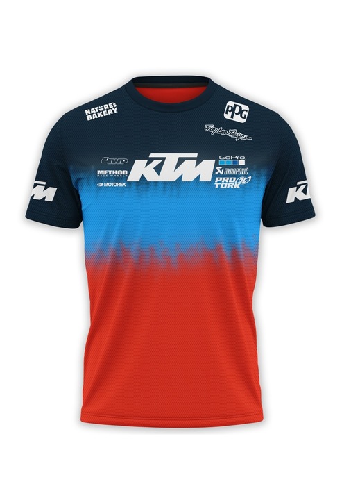 Férfi póló KTM 117.43, rövid ujjú, sokszínű