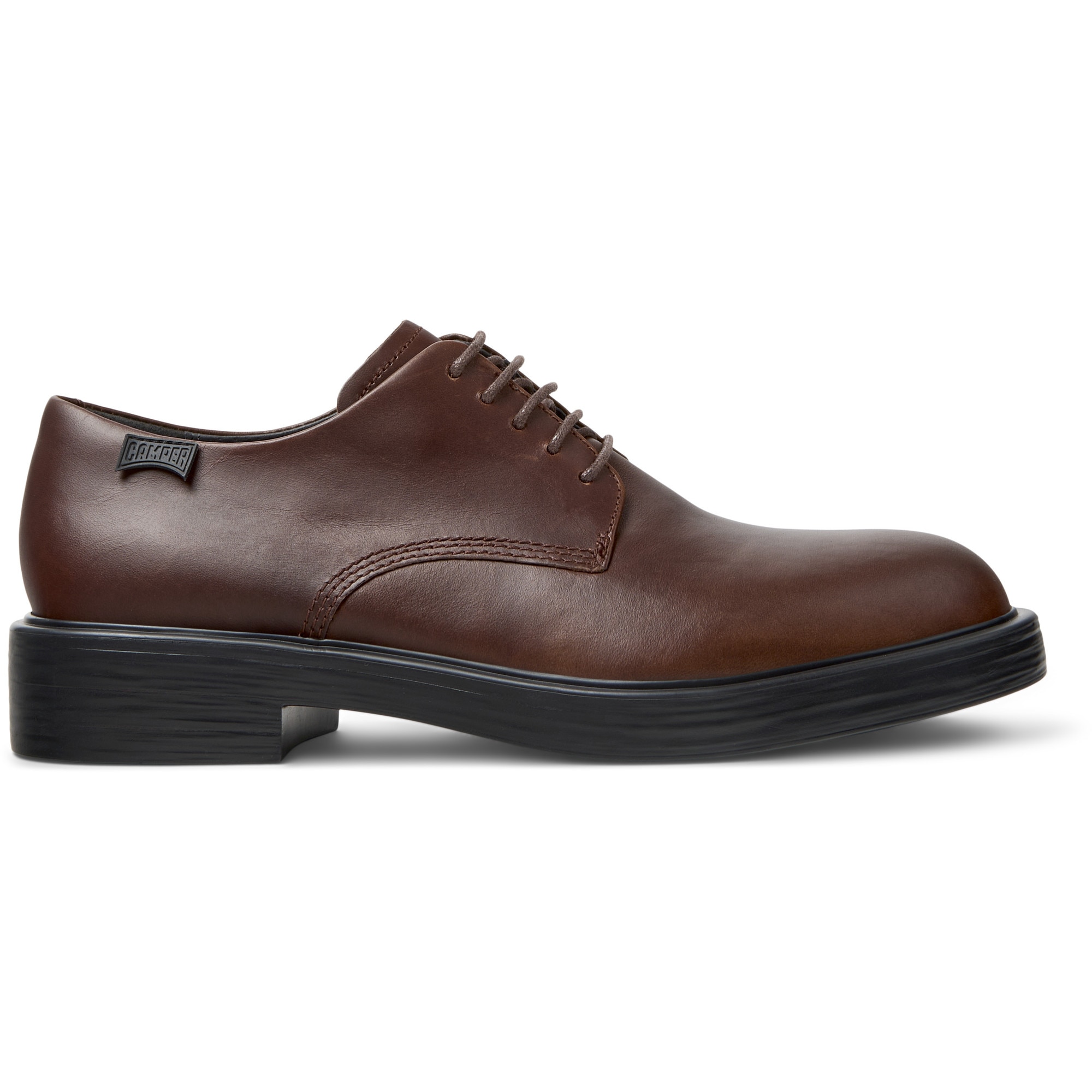 Camper, Pantofi derby de piele Dean, Maro, 41