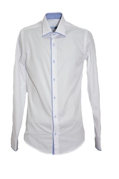 Camasa deosebita pentru barbati cu nasturi fine, D&J Exclusive, Alb Camasa deosebita pentru barbati cu nasturi fine, D&J Exclusive, Alb