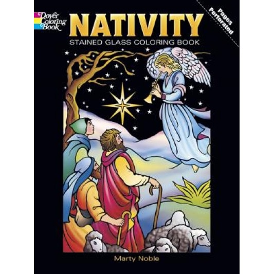 Nativity Stained Glass Coloring Book,
