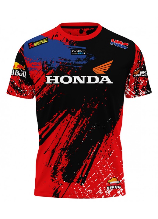 Férfi póló Honda 117.52, rövid ujjú, sokszínű