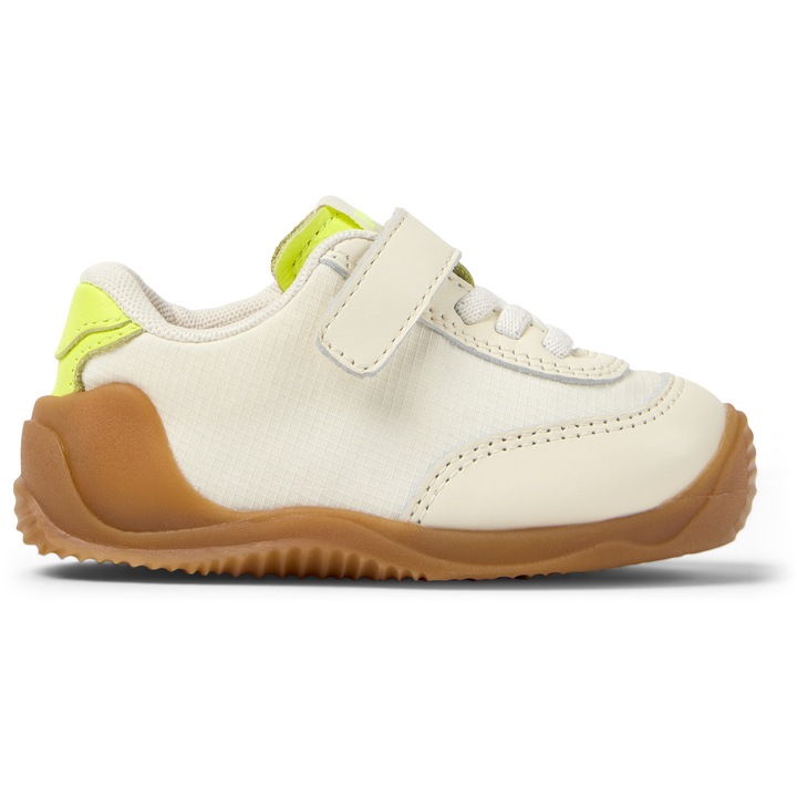 Camper, Pantofi sport din material textil cu garnituri din piele intoarsa Dadda, Crem
