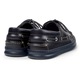 Camper, Pantofi boat de piele Runner Four, Bleumarin, 40