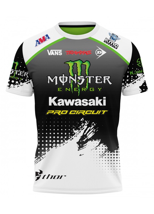 Férfi póló Kawasaki 117.56, rövid ujjú, sokszínű