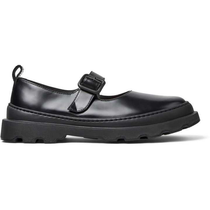 Camper, Pantofi Mary Jane din piele Brutus+, Negru