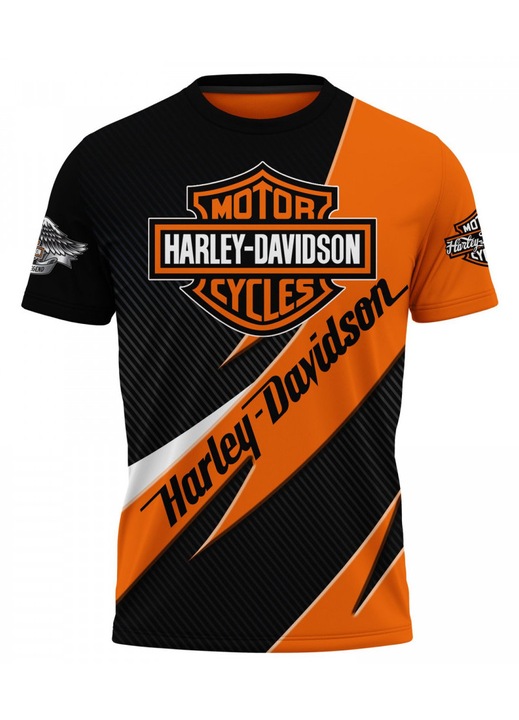 Férfi póló Harley Davidson 117.68, rövid ujjú, többszínű