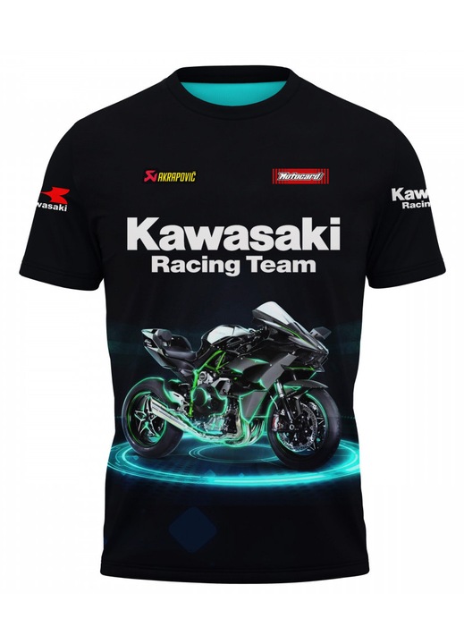 Férfi póló Kawasaki 117.74, rövid ujjú, sokszínű