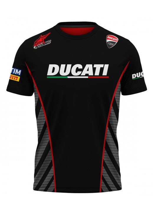 Férfi póló Ducati 117.78, rövid ujjú, sokszínű