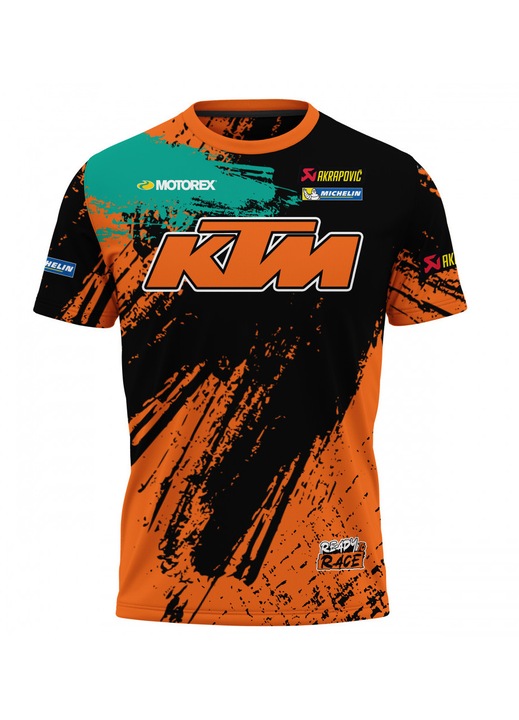 Férfi póló KTM 117.82, rövid ujjú, sokszínű