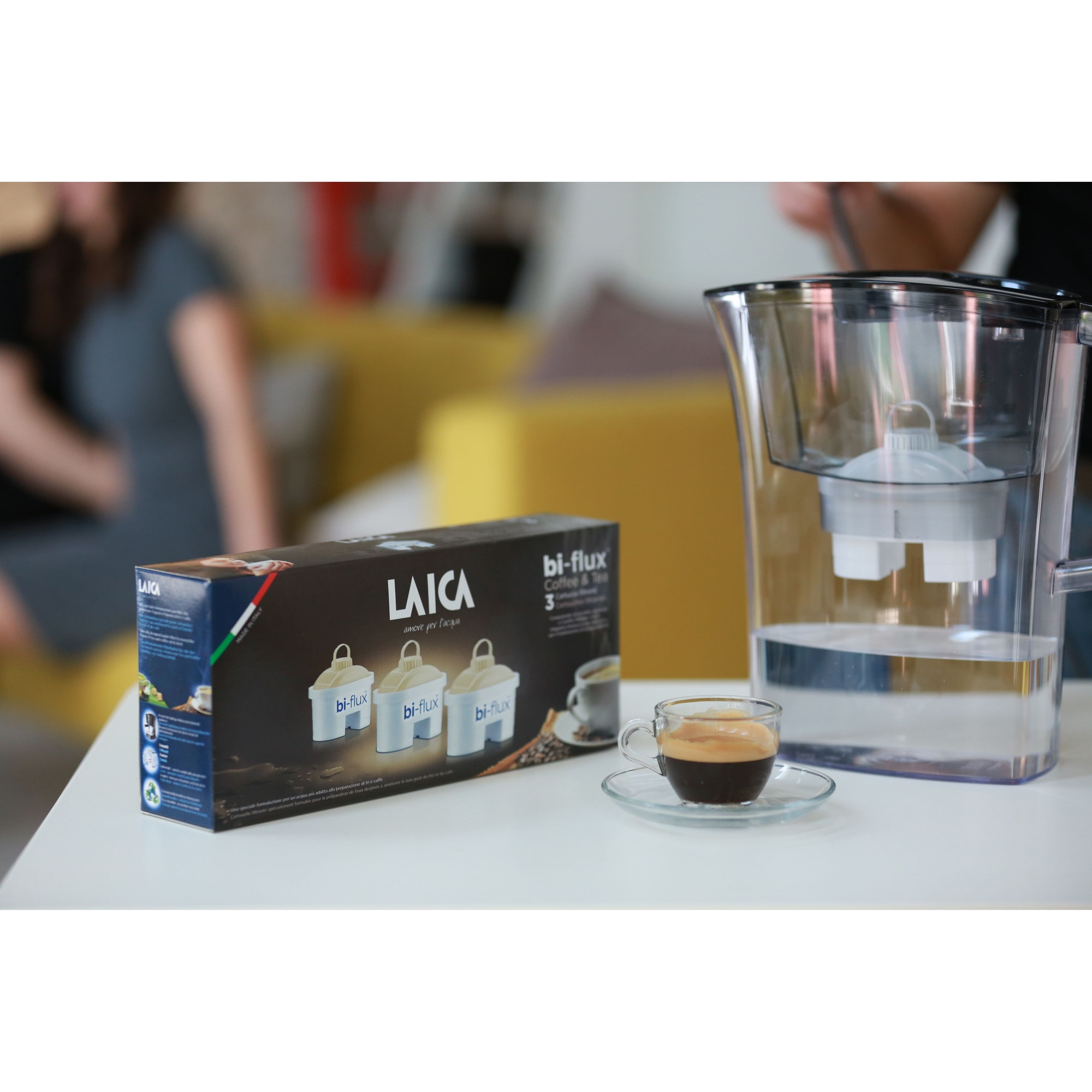 Cana filtranta de apa Laica Prime Line, formula speciala Tea & Coffee ...