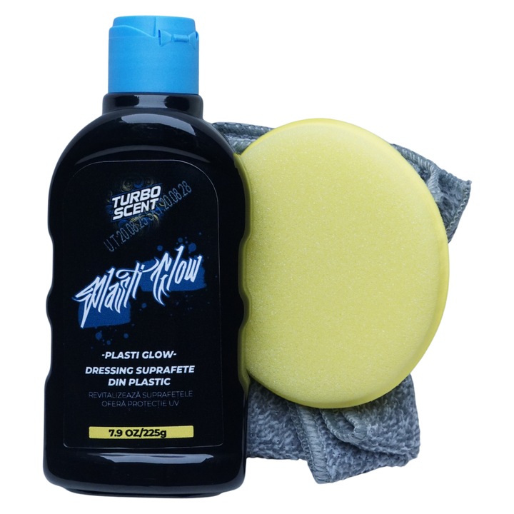 Dressing plastic interior, PlastiGlow de la TurboScent, 225g