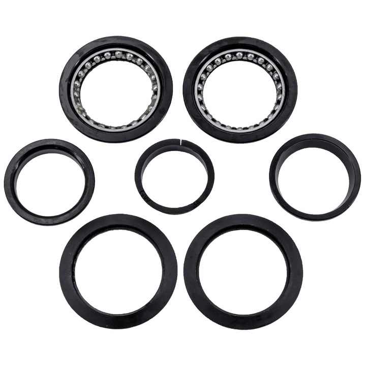 Set 2 cuvete bicicleta semi integrate, cilindrice 1, 1/8″, negre