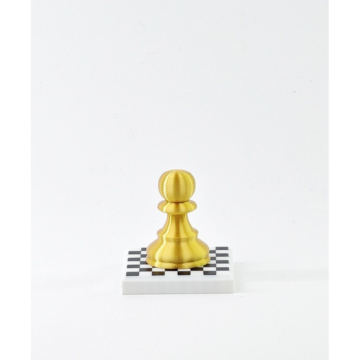 Trofeu Campion SAH Gold, Negru/Alb/Auriu, Fetisshop, Dimensiunea 8x8 cm