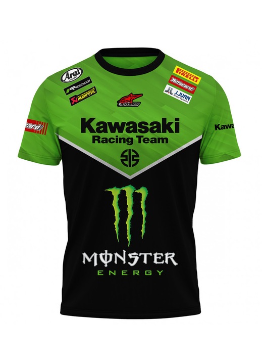 Férfi póló Kawasaki 117.87, rövid ujjú, sokszínű