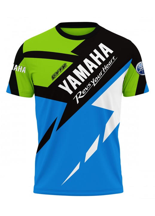 Férfi póló Yamaha 117.88, rövid ujjú, sokszínű