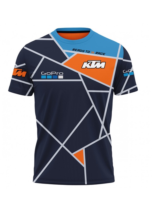 Férfi póló KTM 117.92, rövid ujjú, sokszínű