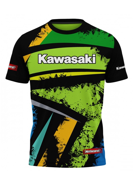 Férfi póló Kawasaki 118.00, rövid ujjú, sokszínű