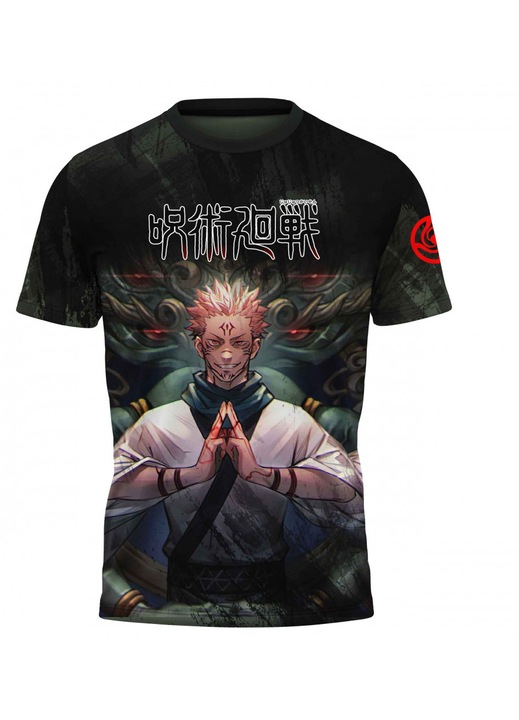 Férfi póló Jujutsu Kaisen 118.15, rövid ujjú, sokszínű