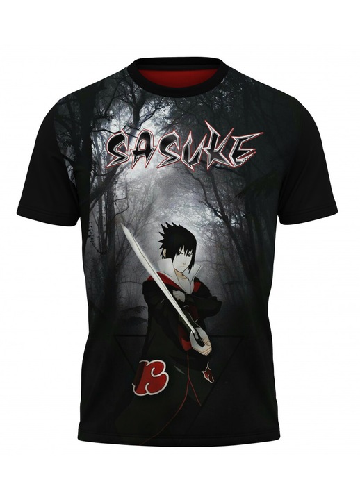 Férfi póló Sasuke 118.19, rövid ujjú, sokszínű